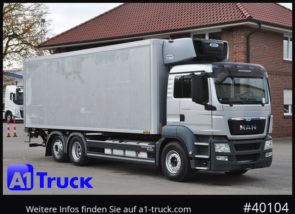 MAN TGS 26.360, Carrier 1150 Rolltor+ LBW, Liftachse, - Camión frigorífico: foto 1 MAN TGS 26.360, Carrier 1150 Rolltor+ LBW, Liftachse, - Camión frigorífico: foto 1