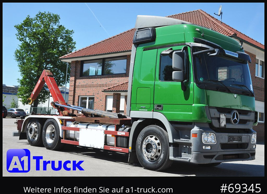 MERCEDES-BENZ Actros 2544 MP, HIAB XR 21S, Retarder - Camión multibasculante: foto 1 MERCEDES-BENZ Actros 2544 MP, HIAB XR 21S, Retarder - Camión multibasculante: foto 1