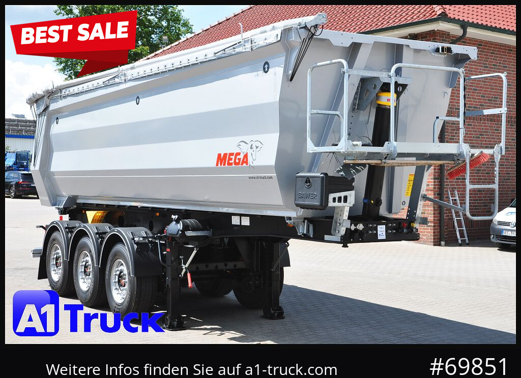 REISCH Mega 28m³ Lift Stahl SAF Hardox - Semirremolque volquete: foto 1 REISCH Mega 28m³ Lift Stahl SAF Hardox - Semirremolque volquete: foto 1