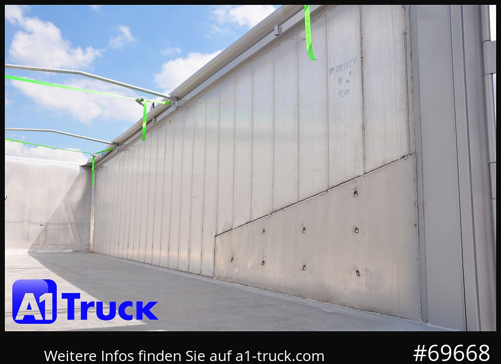 REISCH RHKS, Alu-Kippmulde 50m³, NEU Kombitüren, Alufelgen, Liftachse, - Semirremolque volquete: foto 3 REISCH RHKS, Alu-Kippmulde 50m³, NEU Kombitüren, Alufelgen, Liftachse, - Semirremolque volquete: foto 3