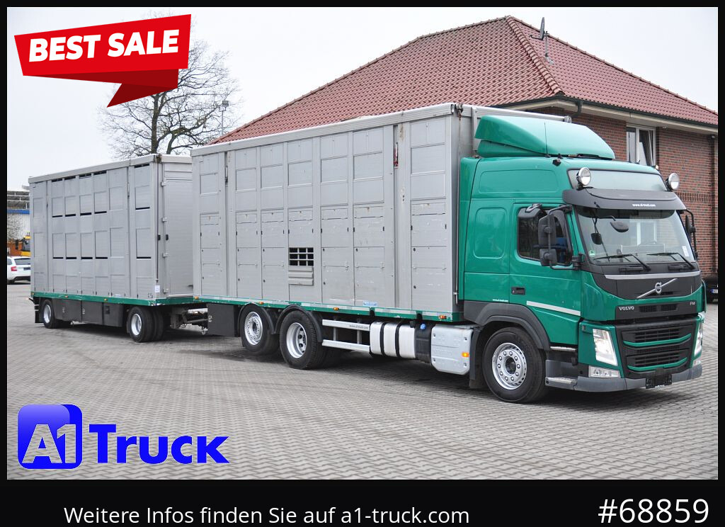 VOLVO FM 460, Menke-Jansen, 3 Stock, - Camión transporte de ganado: foto 1 VOLVO FM 460, Menke-Jansen, 3 Stock, - Camión transporte de ganado: foto 1