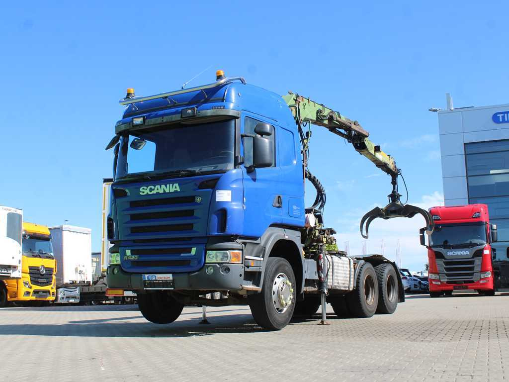 Scania R420, 6x4, EURO 3, HYDRAULIC ARM LOGLIFT F135ZT94A, LIGHTS - Cabeza tractora: foto 1 Scania R420, 6x4, EURO 3, HYDRAULIC ARM LOGLIFT F135ZT94A, LIGHTS - Cabeza tractora: foto 1
