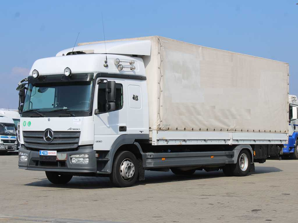 Mercedes-Benz ATEGO 1230, EURO 6, HYDRAULIC FRONT, SIDES - Camión lona: foto 1 Mercedes-Benz ATEGO 1230, EURO 6, HYDRAULIC FRONT, SIDES - Camión lona: foto 1