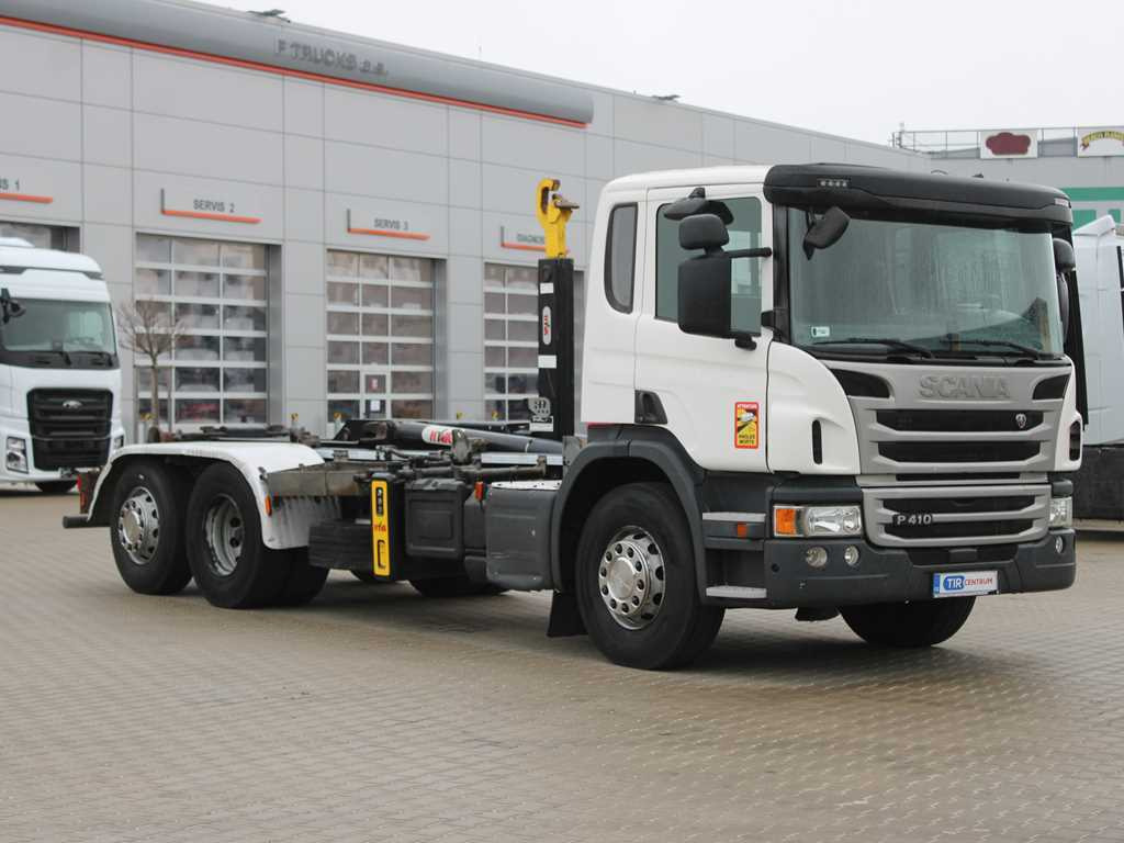 Scania P410, EURO 6, 6X2, CONTAINER HOOK CARRIER, LIFTING AXLE - Camión multibasculante: foto 3 Scania P410, EURO 6, 6X2, CONTAINER HOOK CARRIER, LIFTING AXLE - Camión multibasculante: foto 3