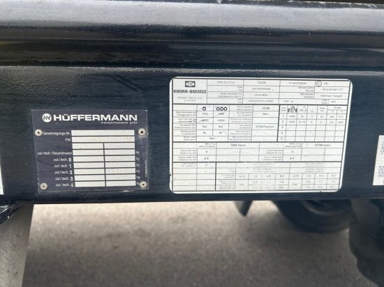 Remolque multilift/ Portacontenedores de cadenas Hüffermann Abrollanhänger  Preis ohne Abrollcontainer: foto 12
