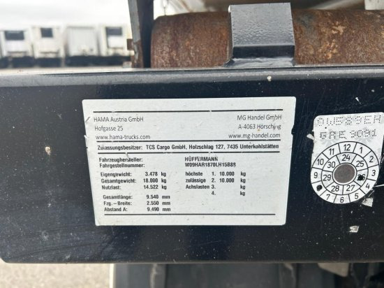 Remolque multilift/ Portacontenedores de cadenas Hüffermann Abrollanhänger  Preis ohne Abrollcontainer: foto 8