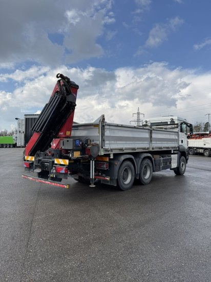 MAN TGS 26.430 6x4 3-Seitenkipper,  HMF 2020K-RC Heckkran abnehmbar, - Camión volquete, Camión grúa: foto 4 MAN TGS 26.430 6x4 3-Seitenkipper,  HMF 2020K-RC Heckkran abnehmbar, - Camión volquete, Camión grúa: foto 4