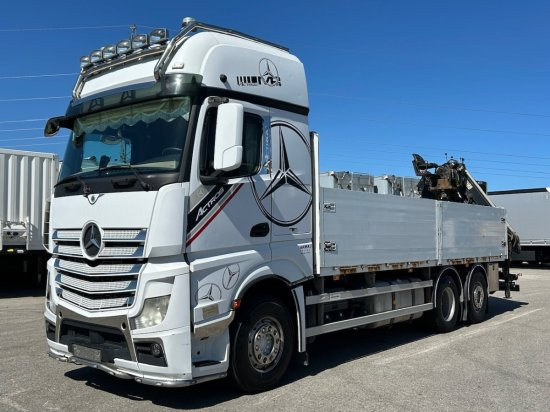 Mercedes-Benz Actros 2545 L 6x2, Retarder, Pritsche, Hiab XS 166 D-4 PRO, E5 - Camión caja abierta, Camión grúa: foto 1 Mercedes-Benz Actros 2545 L 6x2, Retarder, Pritsche, Hiab XS 166 D-4 PRO, E5 - Camión caja abierta, Camión grúa: foto 1