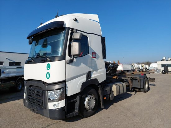 Renault T430 BDF-Wechselfahrgestell, 4x2 LL, EURO6, VEB+ - Camión portacontenedore/ Intercambiable: foto 1 Renault T430 BDF-Wechselfahrgestell, 4x2 LL, EURO6, VEB+ - Camión portacontenedore/ Intercambiable: foto 1
