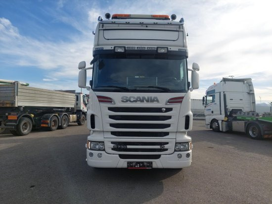 Scania R730 6x4 Pritsche, Voll-Luft Palfinger PK27002 Kran Retarder, Alu-Felgen, - Camión caja abierta, Camión grúa: foto 3 Scania R730 6x4 Pritsche, Voll-Luft Palfinger PK27002 Kran Retarder, Alu-Felgen, - Camión caja abierta, Camión grúa: foto 3