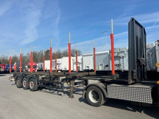 Schwarzmüller Holzauflieger 6 Rungenpaare, BPW-Achsen - Semirremolque forestal: foto 3 Schwarzmüller Holzauflieger 6 Rungenpaare, BPW-Achsen - Semirremolque forestal: foto 3