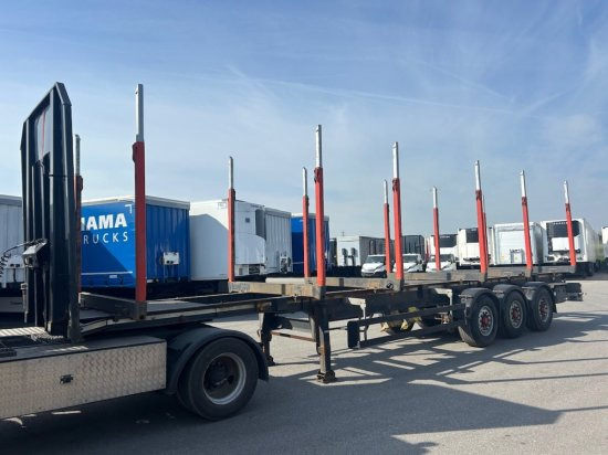 Schwarzmüller Holzauflieger 6 Rungenpaare, BPW-Achsen - Semirremolque forestal: foto 1 Schwarzmüller Holzauflieger 6 Rungenpaare, BPW-Achsen - Semirremolque forestal: foto 1