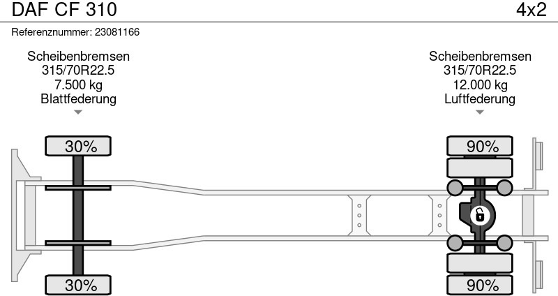 Camión caja cerrada DAF CF 310: foto 14 Camión caja cerrada DAF CF 310: foto 14