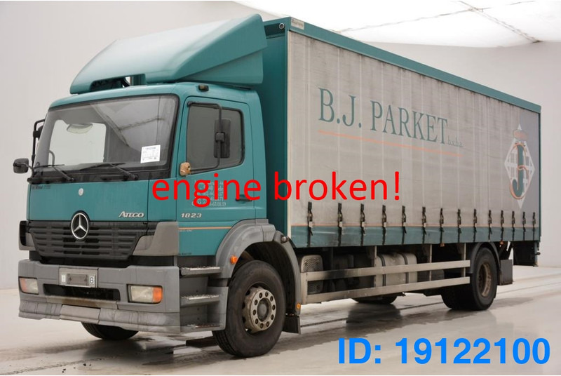 Mercedes-Benz Atego 1823 - damaged engine* - Camión lona: foto 1 Mercedes-Benz Atego 1823 - damaged engine* - Camión lona: foto 1