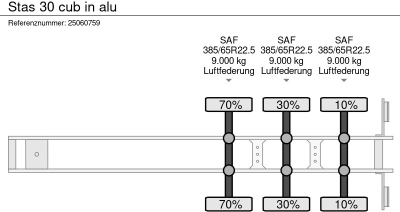 Semirremolque volquete Stas 30 cub in alu: foto 11
