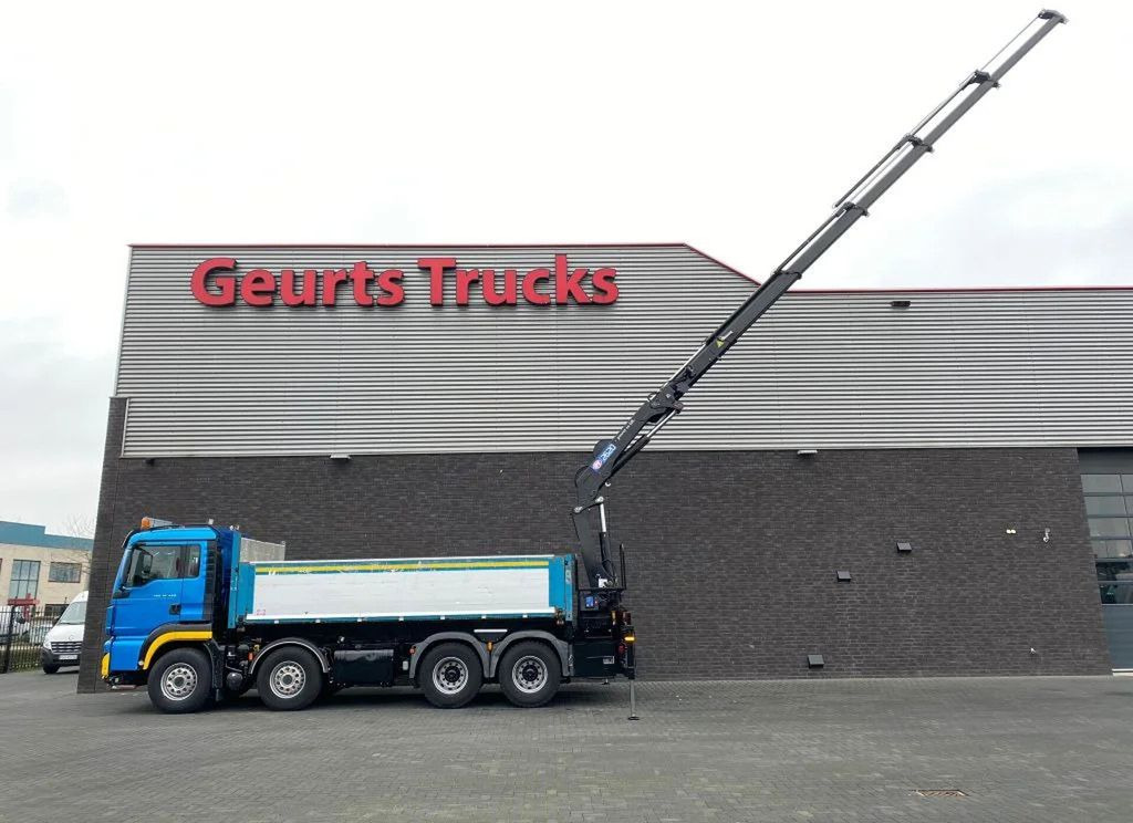 MAN TGS 35.480 8X4 KIPPER/TIPPER + HMF 2620-K5 KRAAN - Camión volquete, Camión grúa: foto 4 MAN TGS 35.480 8X4 KIPPER/TIPPER + HMF 2620-K5 KRAAN - Camión volquete, Camión grúa: foto 4