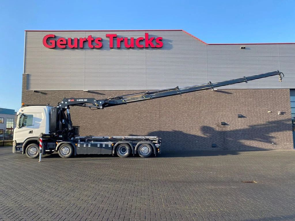 Camión multibasculante, Camión grúa Scania G500 NGS 8X2 MET 3 ZIJDIGE KABELSYSTEEM + HIAB 3: foto 8