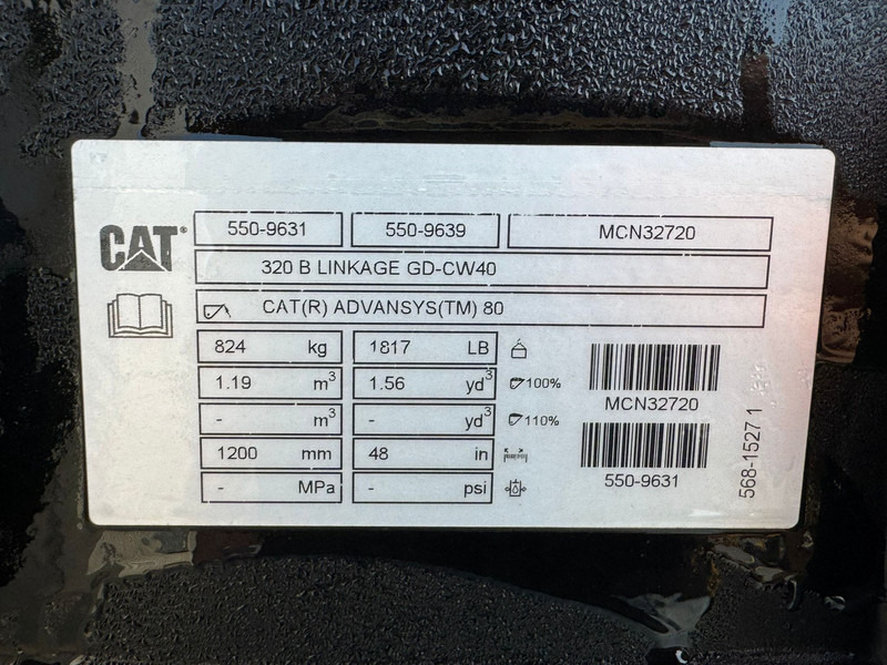 Cazo nuevo Caterpillar CW40 1200mm Bucket: foto 10