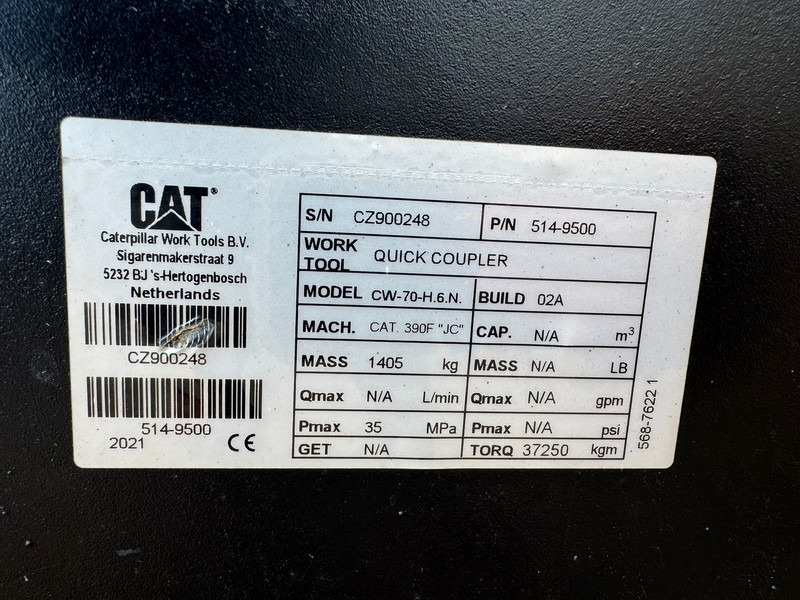 Acoplamiento rápido Caterpillar CW70-H.6.N.: foto 9