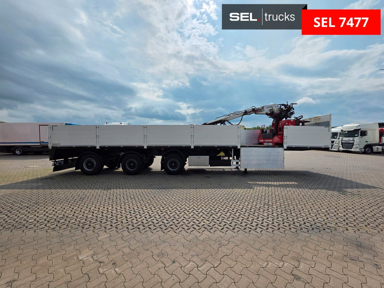 Fellechner SB31-L36 / Rollkran / Lenkachse - Semirremolque plataforma/ Caja abierta: foto 4 Fellechner SB31-L36 / Rollkran / Lenkachse - Semirremolque plataforma/ Caja abierta: foto 4
