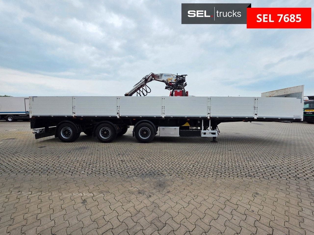 Fellechner SB31-L36 / Rollkran / Lenkachse - Semirremolque plataforma/ Caja abierta: foto 4 Fellechner SB31-L36 / Rollkran / Lenkachse - Semirremolque plataforma/ Caja abierta: foto 4