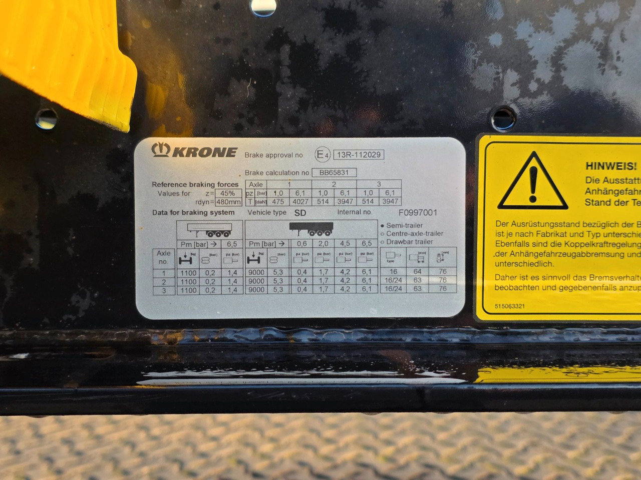 Semirremolque portacontenedore/ Intercambiable Krone SD / Teleskop / 11.035-12.640 / Liftachse: foto 37