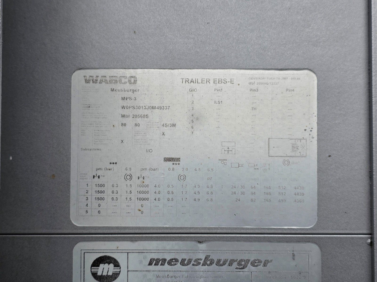 Semirremolque lona Meusburger MPS-3 / Radmulde / Lenk-Liftachse /Verbreiterbar: foto 46