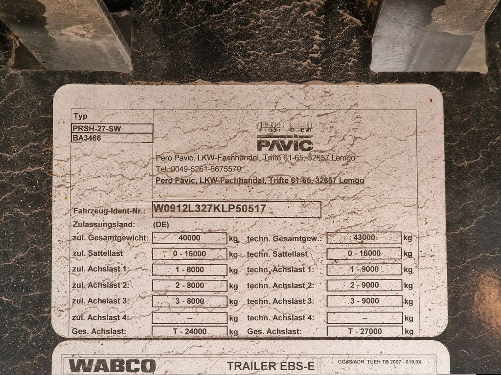 Semirremolque forestal PAVIC PRSH-27-SW / Liftachse: foto 30
