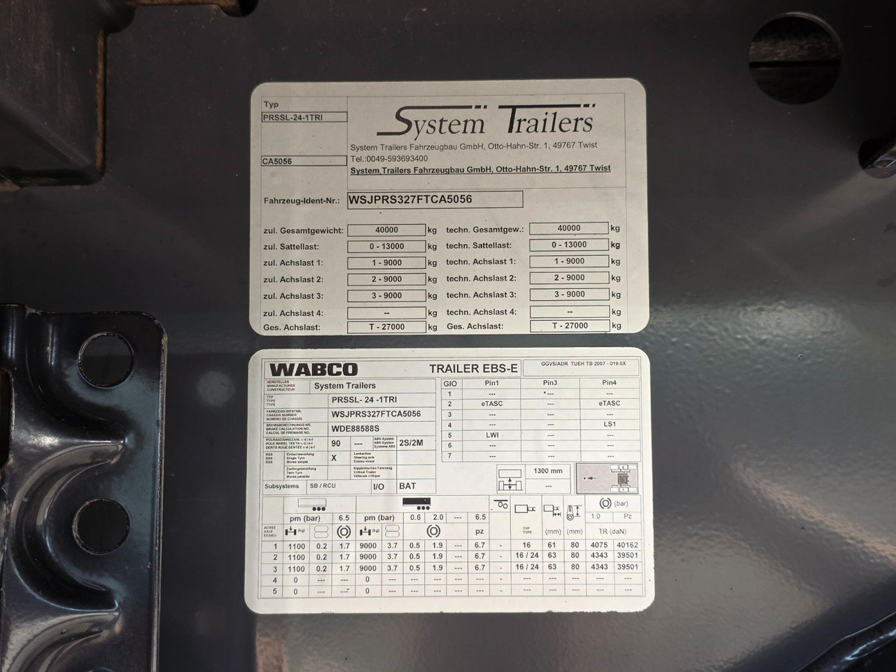 Semirremolque transporte de bebidas System Trailer PRSSL-24-1-TRI / Ldbw / Lenkachse: foto 44