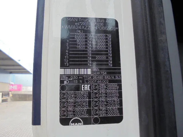 MAN TGX 26-480 XXL NEW TYPE TACHO-SMART TACHO - Cabeza tractora: foto 5 MAN TGX 26-480 XXL NEW TYPE TACHO-SMART TACHO - Cabeza tractora: foto 5