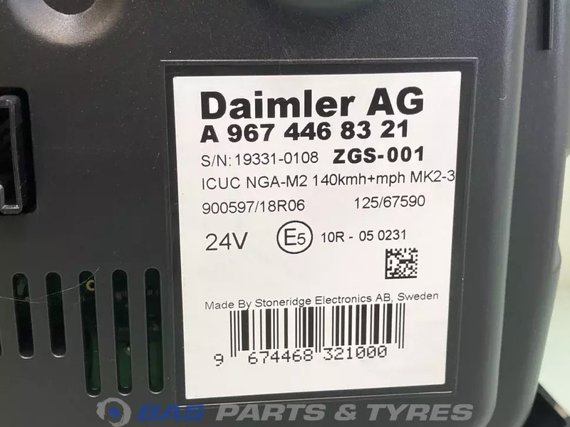 Mercedes-Benz Atego MP4 Instrumentencluster Mercedes A 967 446 83 21 - Salpicadero para Camión: foto 3 Mercedes-Benz Atego MP4 Instrumentencluster Mercedes A 967 446 83 21 - Salpicadero para Camión: foto 3