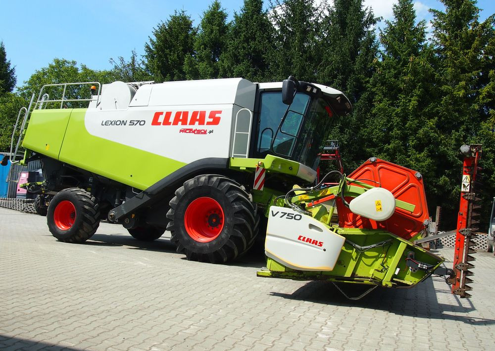 Cosechadora de granos Kombajn zbożawy Claas Lexon 570  Kombajn zbożowy CLAAS LEXION 570+ heder VARIO 7,5m: foto 9