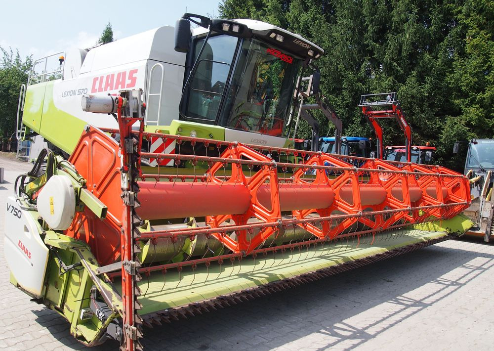 Cosechadora de granos Kombajn zbożawy Claas Lexon 570  Kombajn zbożowy CLAAS LEXION 570+ heder VARIO 7,5m: foto 7