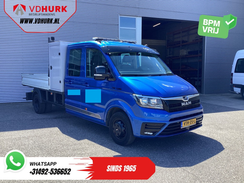 MAN TGE 50 2.0 180 pk DC Dubbel Cabine BPM VRIJ! Open Laadbak/ 7 Pers./ Dubbel Lucht/ Adapt. Cruise/ 3.5t Trekverm./ Tacho/ Gev.Stoel/ C - Furgoneta caja abierta, Furgoneta combi: foto 1 MAN TGE 50 2.0 180 pk DC Dubbel Cabine BPM VRIJ! Open Laadbak/ 7 Pers./ Dubbel Lucht/ Adapt. Cruise/ 3.5t Trekverm./ Tacho/ Gev.Stoel/ C - Furgoneta caja abierta, Furgoneta combi: foto 1