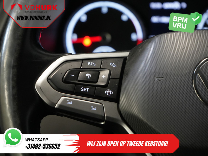 Furgoneta pequeña Volkswagen Transporter 2.0 TDI 150 pk DSG Aut. L2 BPM VRIJ! Adapt.Cruise/ LED/ 2x Schuifdeur/ Carplay/ Stoelverw./ Airco/ Navi/ PDC/ 17"LMV/ Trekhaak: foto 19