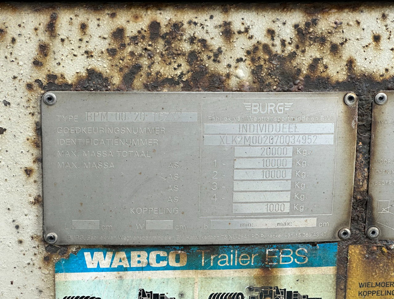 Remolque frigorífico Burg VAN Beurden Isolated BOX TRS Cooling Hydrarolls 710x25x285 CM Inside NL-Trailer: foto 19