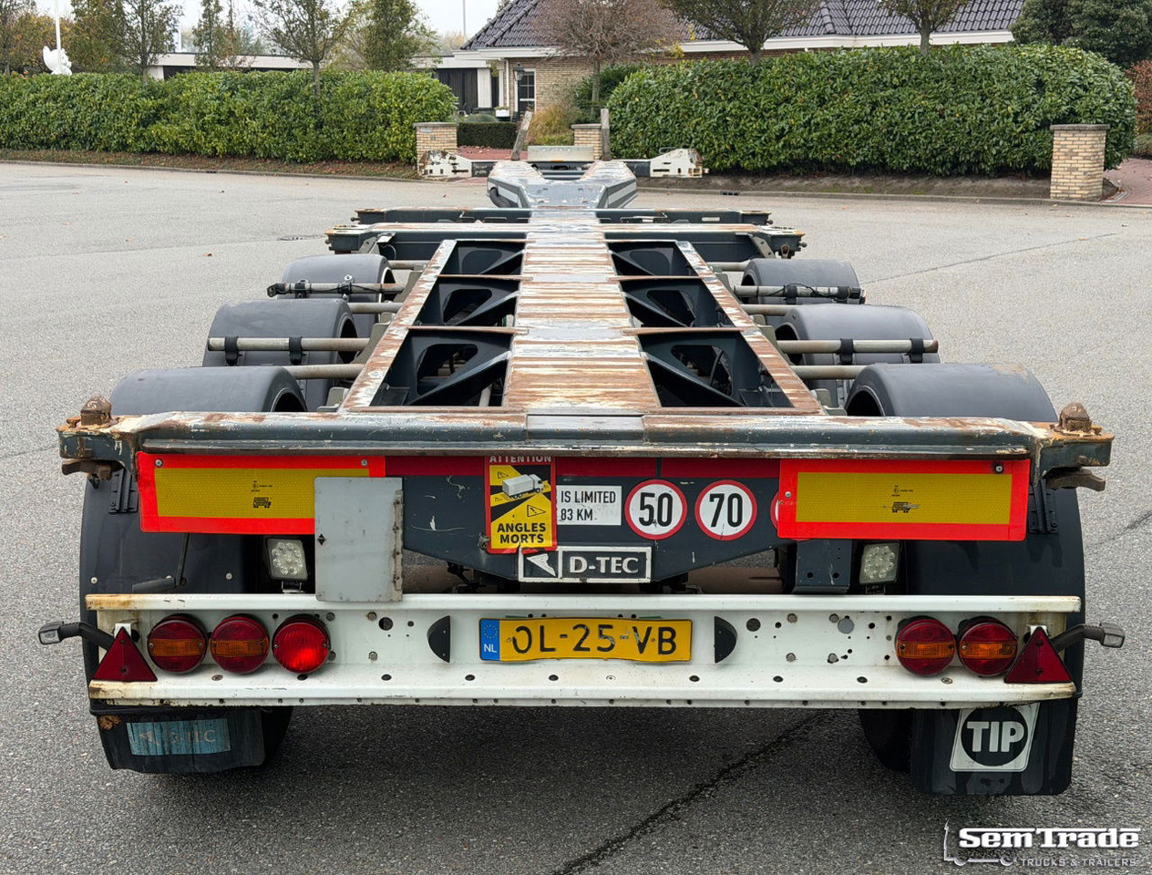 D-TEC VCC-01 FT-LS-S Drum Brakes Lift Axle Front+Middle+Back Slider Holland-Trailer - Semirremolque portacontenedore/ Intercambiable: foto 4 D-TEC VCC-01 FT-LS-S Drum Brakes Lift Axle Front+Middle+Back Slider Holland-Trailer - Semirremolque portacontenedore/ Intercambiable: foto 4