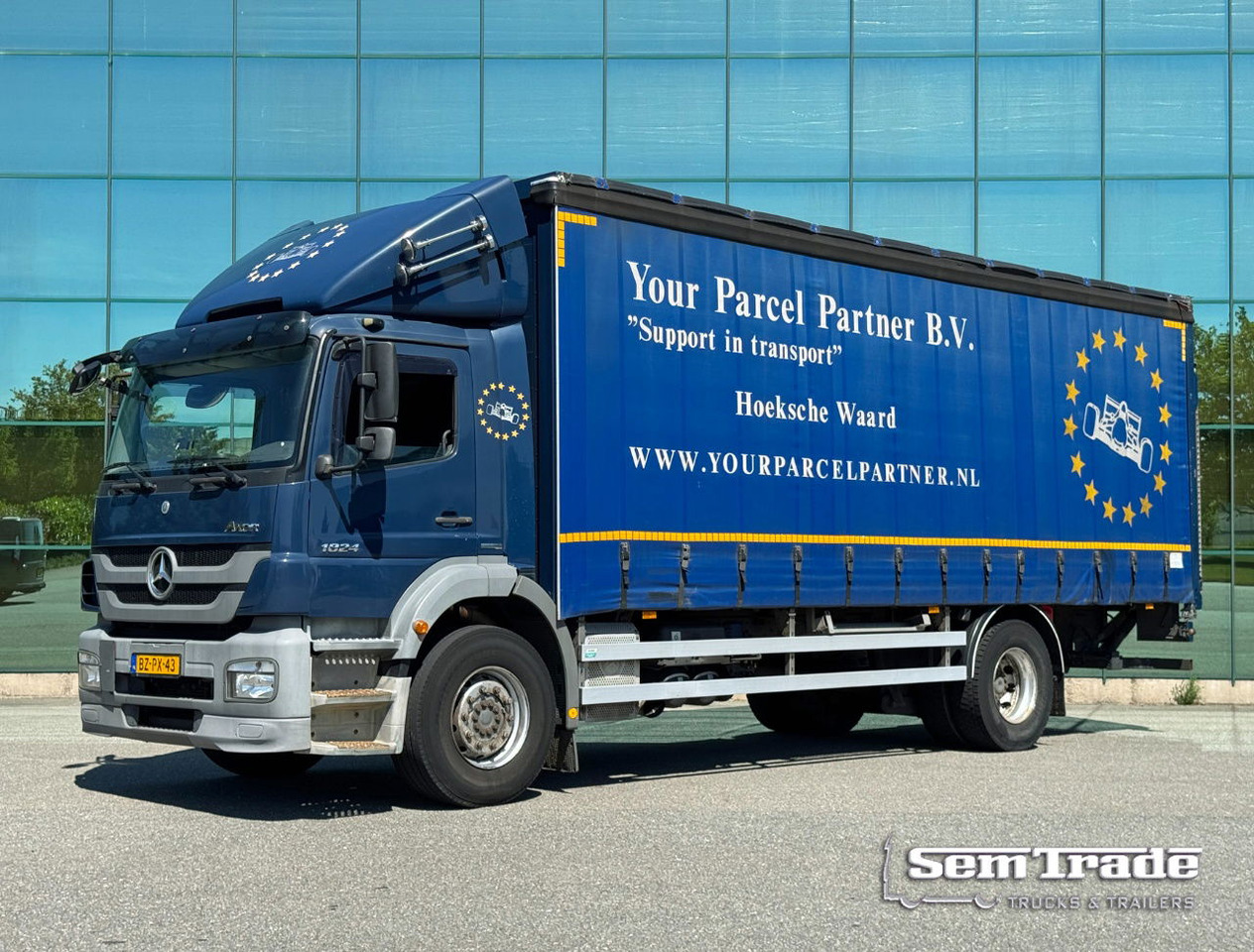 Mercedes-Benz Axor 1824 Euro 5 694.000 KM Curtain Side Door Tail Lift NEW Tacho TOP Condition NL Truck - Camión lona: foto 1 Mercedes-Benz Axor 1824 Euro 5 694.000 KM Curtain Side Door Tail Lift NEW Tacho TOP Condition NL Truck - Camión lona: foto 1