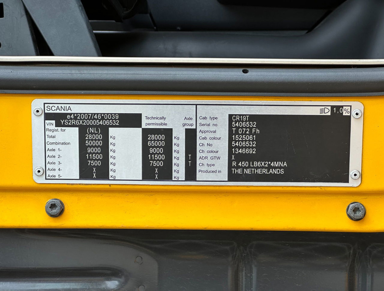 Camión frigorífico Scania R450 Retarder TRS Cooling Heiwo Isolated Boxes Tail Lift NL-Combi: foto 30 Camión frigorífico Scania R450 Retarder TRS Cooling Heiwo Isolated Boxes Tail Lift NL-Combi: foto 30