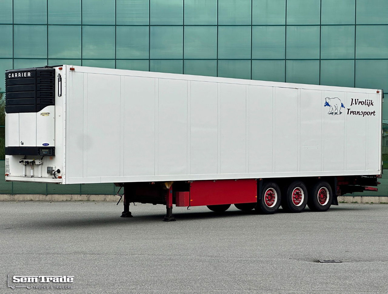 Schmitz Cargobull SKO 24 Carrier Maxima 1300 Flower Wide 2X Lift Axle - Semirremolque frigorífico: foto 1 Schmitz Cargobull SKO 24 Carrier Maxima 1300 Flower Wide 2X Lift Axle - Semirremolque frigorífico: foto 1