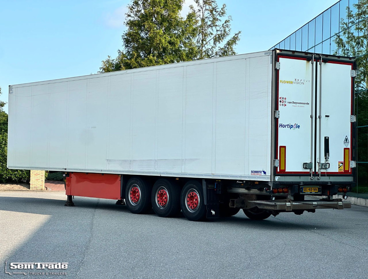 Schmitz Cargobull SKO24 Carrier Vector 1850 2X Lift Axle Flowerwide 270 CM High Holland Trailer - Semirremolque frigorífico: foto 3 Schmitz Cargobull SKO24 Carrier Vector 1850 2X Lift Axle Flowerwide 270 CM High Holland Trailer - Semirremolque frigorífico: foto 3