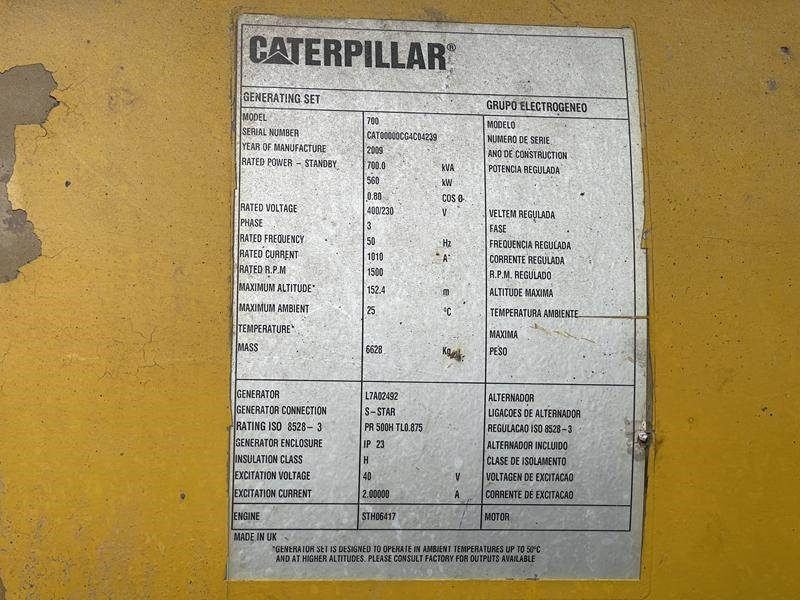 Cat C 18 - 700 - Generador industriale: foto 3 Cat C 18 - 700 - Generador industriale: foto 3