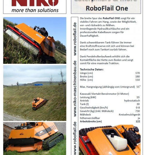 KommTek/NIKO - RoboFlail ONE (700kg/122cm profi) - Cortacésped: foto 4 KommTek/NIKO - RoboFlail ONE (700kg/122cm profi) - Cortacésped: foto 4
