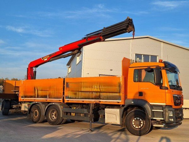 MAN 6x2 TGS 26.440 (6x4 problem!) - Camión caja abierta, Camión grúa: foto 1 MAN 6x2 TGS 26.440 (6x4 problem!) - Camión caja abierta, Camión grúa: foto 1