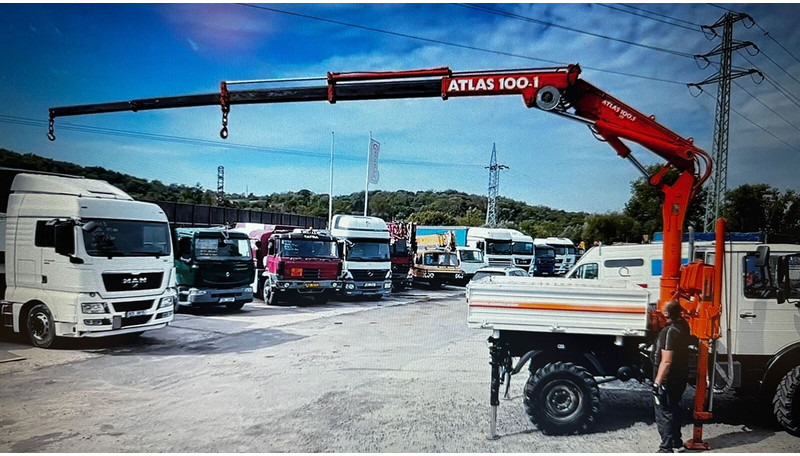 Mercedes-Benz UNIMOG 427.11 +12m! - Camión volquete, Camión grúa: foto 3 Mercedes-Benz UNIMOG 427.11 +12m! - Camión volquete, Camión grúa: foto 3