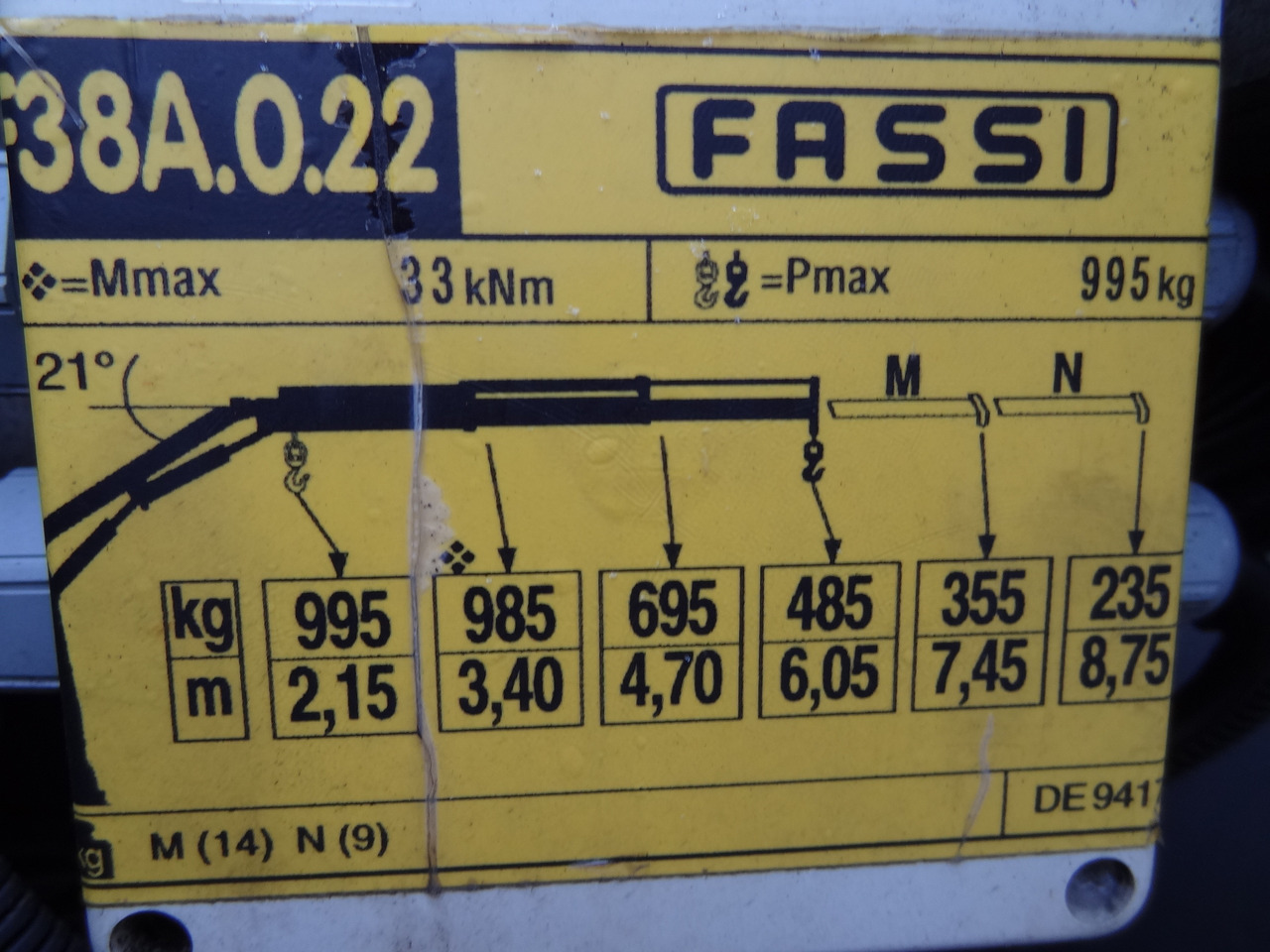 Camión grúa, Camión caja abierta Iveco EuroCargo 120E25 Fassi F38: foto 6