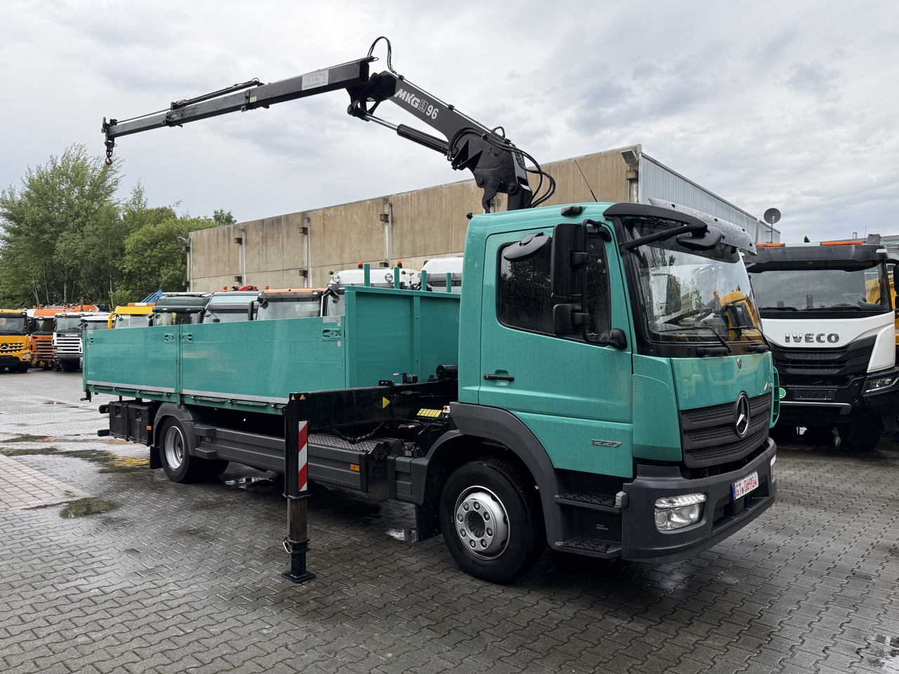 Camión caja abierta, Camión grúa Mercedes-Benz Atego 1227 Kran MKG 96: foto 14 Camión caja abierta, Camión grúa Mercedes-Benz Atego 1227 Kran MKG 96: foto 14