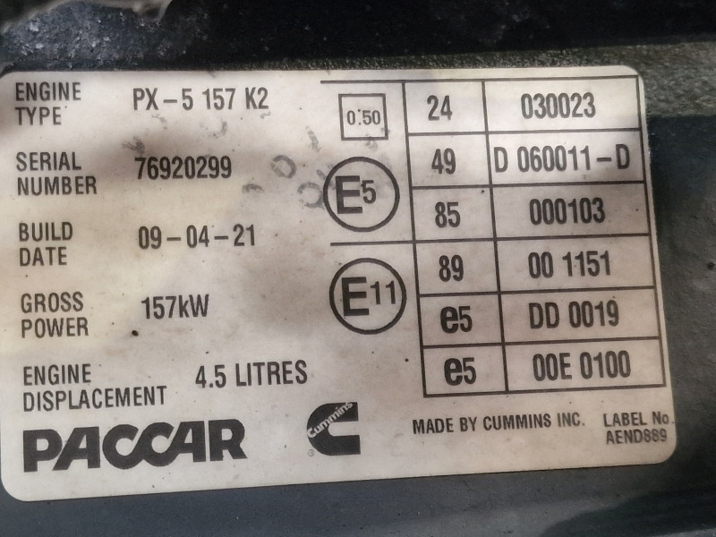 DAF PX-5 157 K2 Engine (Truck) - Motor para Camión: foto 2 DAF PX-5 157 K2 Engine (Truck) - Motor para Camión: foto 2