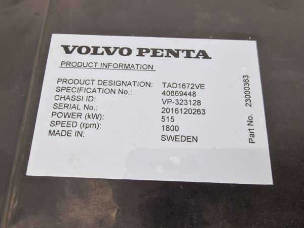 Volvo TAD1672VE Engine (Industrial) New - Motor para Maquinaria industrial: foto 4 Volvo TAD1672VE Engine (Industrial) New - Motor para Maquinaria industrial: foto 4