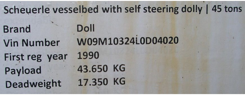 Semirremolque góndola rebajadas Diversen Scheurle: foto 7 Semirremolque góndola rebajadas Diversen Scheurle: foto 7